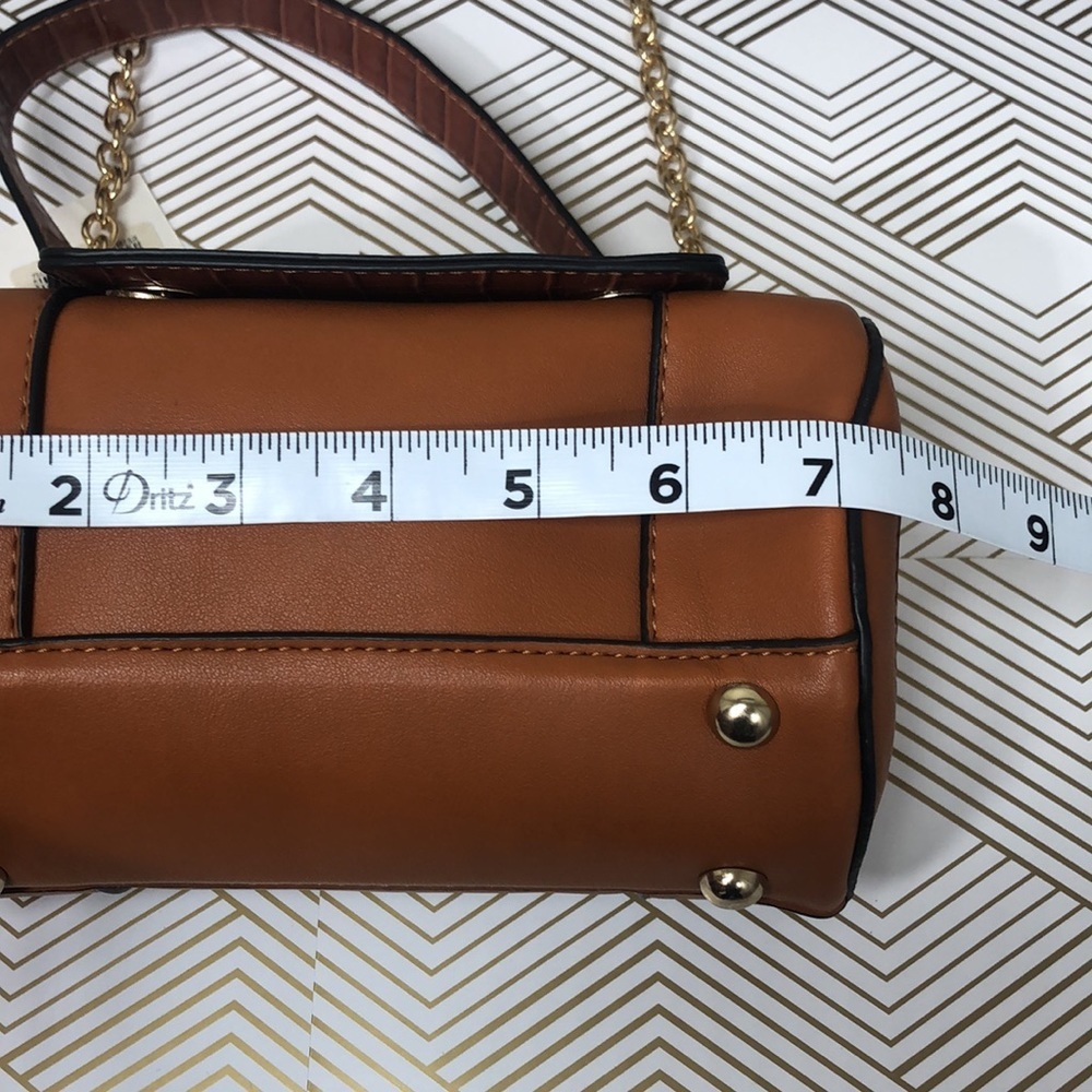 Round bag brown long shoulder - Picture 7 of 10